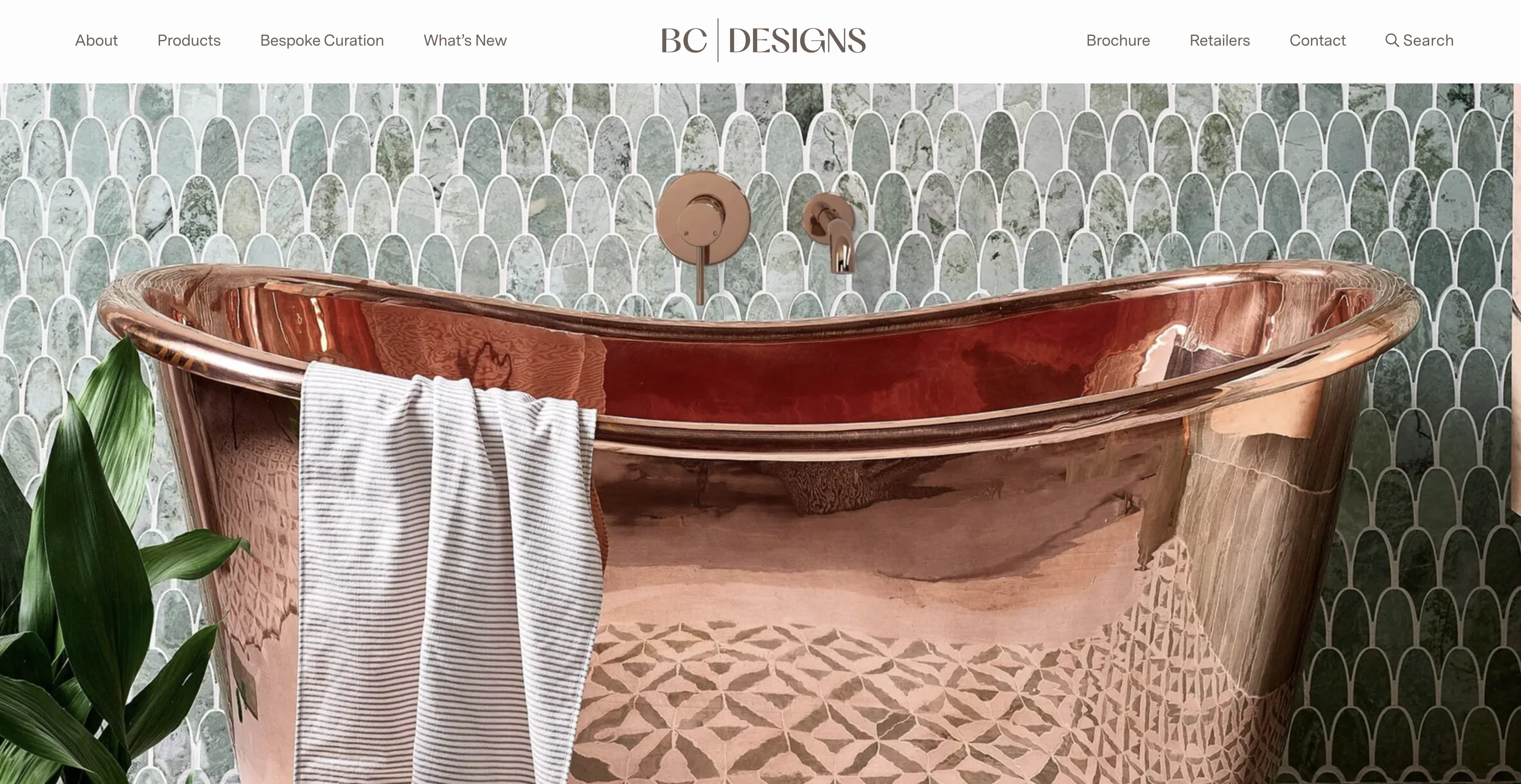 BC Designs website screenshot